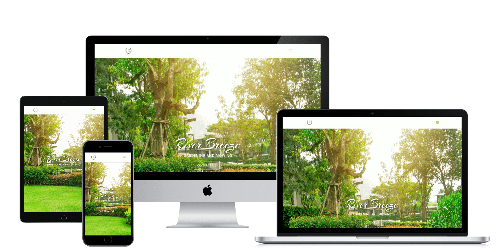 riverbreeze gardening and mowing landscape website